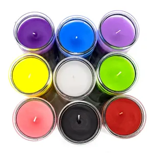Muestra Gratuita de Velas Religiosas de Vidrio para Novena, Rituales Espirituales, Iglesia, 7 Días - Product Image 2