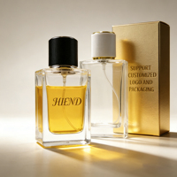 Flacon pulvérisateur de parfum en verre transparent rectangulaire - Bouchon anti-fuite pour les soins de la peau/l'aromathérapie, commandes d'emballages cosmétiques personnalisés