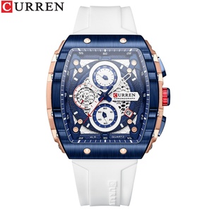 CURREN 8442 Top Brand Men's <b>Watches</b> Luxury Square Quartz Wristwatch Waterproof Luminous Chronograph <b>Watch</b> for Men Date Clock - Product Image 1