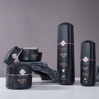 Ensemble de flacons cosmétiques de luxe uniques en verre mat électroplaqué, flacon pompe pour sérum, conteneur pour soins du visage