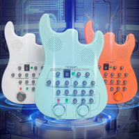 Pédale d'effets pour guitare/basse de haute qualité, 7 effets, Overdrive, Crunch, Chorus, Dela, Tuner, Tone, batterie rechargeable intégrée (plastique)