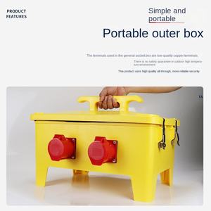 Caja de enchufe portátil multifuncional para uso en el hogar y la Oficina, interruptor autoblocante, aislamiento ignífugo, equipo de distribución de energía - Product Image 3