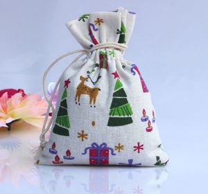 Wholesale Cotton Linen <b>Drawstring</b> Pouch Sachet Convenient Jewelry Wedding Party Bead Container Ribbon Rope Handle Shopping <b>Bags</b> - Product Image 3
