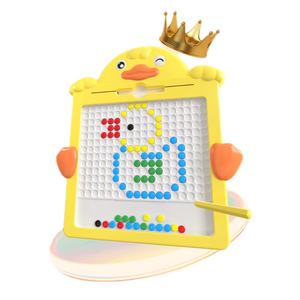 Mainan Doodle Anak Papan Gambar Magnetik Manik-manik Bebek Lucu Papan Gambar Manik-manik Magnetik - Product Image 2