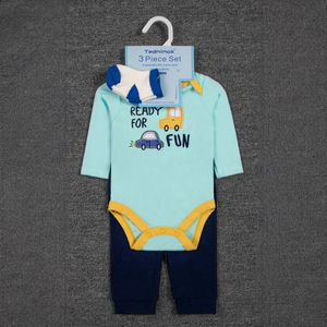 Pelele de estilo europeo americano para recién nacidos, pantalones largos, conjunto de niños superventas para bebés, venta al por mayor transfronteriza para comercio exterior - Product Image 5