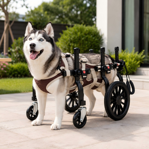 Assistant de marche extensible <span class=keywords><strong>pour</strong></span> animaux de compagnie avec cadre réglable et harnais confortable <span class=keywords><strong>pour</strong></span> chiens âgés faibles, fauteuil roulant <span class=keywords><strong>pour</strong></span> <span class=keywords><strong>chien</strong></span> - Product Image 1