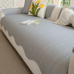 <b>Sofa</b> <b>Cover</b> Solid Color Anti Slip 145-185Cm Minimalist Style <b>For</b> General <b>Sofa</b> Spring 2026 - Product Image 2
