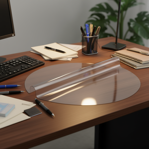 Protector de cubierta de mesa de plástico transparente de Pvc, 48 x 48 pulgadas, 1,5 mm de grosor, Protector de escritorio impermeable para escribir, equipo de oficina - Product Image 2