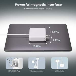 <span class=keywords><strong>Chargeur</strong></span> magnétique pour <span class=keywords><strong>MacBook</strong></span> Air 45W 60W <span class=keywords><strong>85W</strong></span> pour adaptateur secteur Mag2 en forme de T, connecteur de charge rapide pour ordinateur portable pour <span class=keywords><strong>MacBook</strong></span> <span class=keywords><strong>Pro</strong></span> - Product Image 3