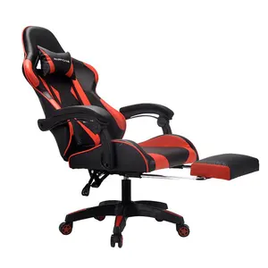 Новое поступление 2022, игровой стул из ПВХ кожи с высокой спинкой, игровой вращающийся компьютерный игровой стул для гонок