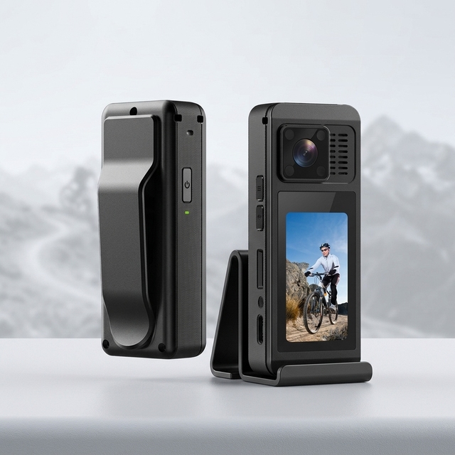Mini Smart Pocket Camera 4K HD Video Night Vision 170 Wide Angle 2" Screen Outdoor Sports Live Streaming