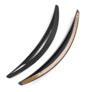 Extensions d'ailes en fibre de carbone 4 pièces, garnitures adhésives en plastique ABS pour passages de roues, autocollants de voiture pour Tesla Model 3 - Product Image 3