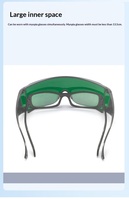 Lunettes de sécurité laser 780 nm résistantes aux UV et aux ondes proches infrarouges en polycarbonate pour les appareils de beauté laser et d'épilation