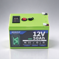 Baterai Surya Lifepo4 12V Sistem Manajemen Baterai Lifepo4 Dilengkapi Pengamanan 24V 48V Baterai LiFePO4 Kapasitas Tinggi Untuk Energi Surya