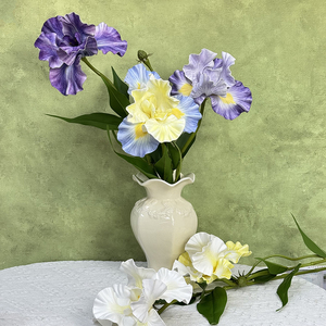<span class=keywords><strong>Fleur</strong></span> d'<span class=keywords><strong>iris</strong></span> artificielle en vrac à branche unique, <span class=keywords><strong>fleur</strong></span> d'orchidée artificielle à haute simulation pour la décoration - Product Image 6