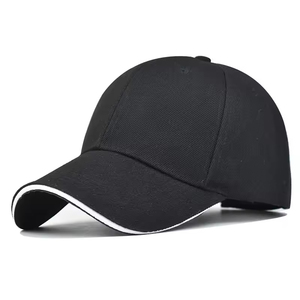 Wholesale Hot Sale Blank <b>Plain</b> Curved Solid Gorras Sandwich Brim Breathable Waterproof 100% Cotton Beach Baseball <b>Cap</b> Men Women - Product Image 4