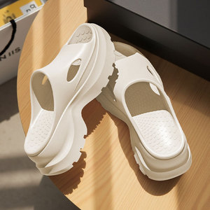 Sandalias de Plataforma EVA Blancas con Suela de 7 cm, Sandalias de Tacón Cómodas para el Verano - Product Image 2