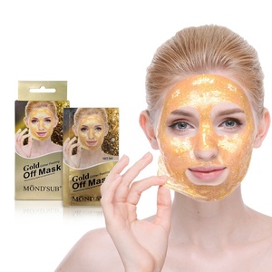 Gold star — <span class=keywords><strong>masque</strong></span> facial à paillettes, étiquette privée, de beauté, éliminateur de points noirs, à la mode - Product Image 1