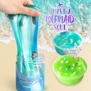 Mermaid Slime Pack for Girls Big Premade Shimmer Sparkle Glitter Kids Slime Toy Birthday Party Gift by Perfect Kraft - Product Image 2