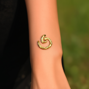 Fashion <b>Rings</b> PVD Gold Plated 316L Stainless Steel Sustainable Resistant Twisted Design Statement Jewelry - Product Image 3