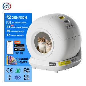 ห้องน้ำแมวอัจฉริยะสุดหรู ทำความสะอาดตัวเองอัตโนมัติ กล่องทรายปิดมิดชิด ควบคุมผ่านแอพ WiFi รองรับ<span class=keywords><strong>แมว</strong></span>หลายตัว ความจุ 78 ลิตร - Product Image 1
