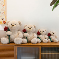 Personnalisé en Stock Romantique Rose Ours En Peluche Ours Poupée Ragdoll Ours En Peluche Chinois Valentino Saint Valentin Cadeau