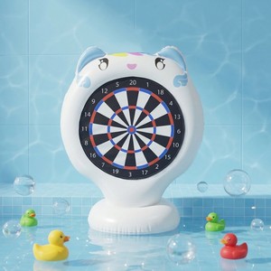 <b>Inflatable</b> Floating Dart Board <b>Game</b>, 51" Giant Cat Themed Soccer Darts Target for Kids, Indoor Outdoor Pool Party Toy - Product Image 1