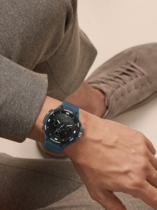 Montre numérique de sport TOMI T215 en gros, affichage LED, design simple, chronomètre, bracelet en cuir, date automatique, usage quotidien, montre-bracelet pour hommes - Product Image 6