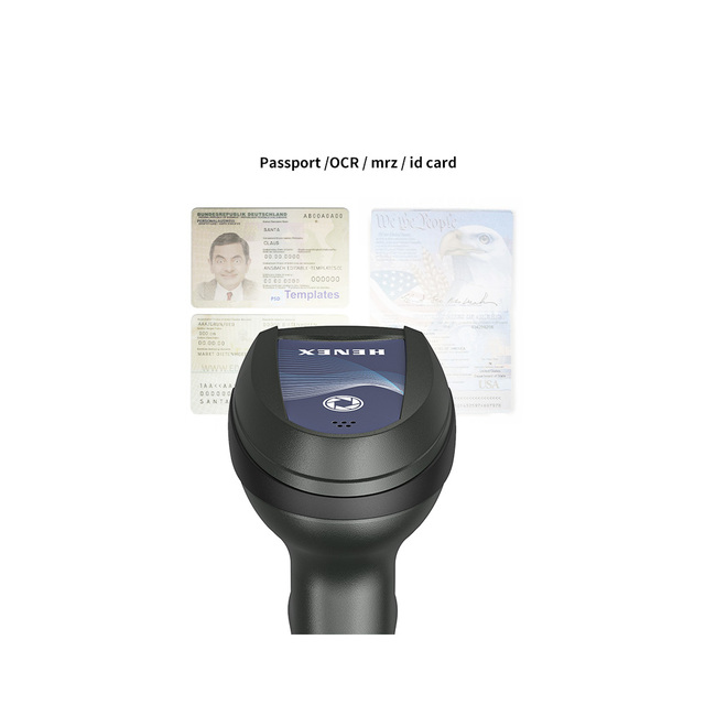 Henex Auto Scanner Handheld Document & Passport Barcode Reader with TTL & USB Interface Stock Product for Airports Ebook Readers