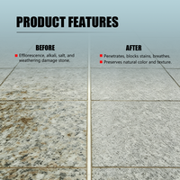 Scellant pour travertin Mfr, résistant aux taches, anti-efflorescence, respirant, transparent pour sols, murs et comptoirs WH6984