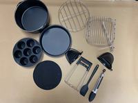 Accessoires de friteuse à air 7 pouces 8 pouces, ensemble de casseroles carrées pour friteuse à air pratique