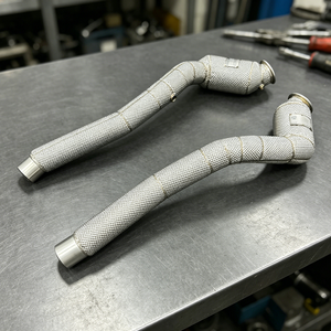Collecteur d'échappement haute performance pour <span class=keywords><strong>Ferrari</strong></span> GTC4 Lusso V8 3.9T – Tuyau d'échappement, tuyau de test, tuyau de collecteur pour voiture de course - Product Image 1