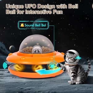 Nouveau jouet interactif pour chat et chien : clochette, balle et frisbee volant pour animaux de compagnie, dispositif d'alimentation automatique - Product Image 2