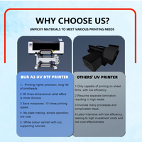 Mesin Printer Film Transfer Stiker UV DTF Yinghe A3, Printer Kulit Uvdtf dengan Gudang di Luar Negeri