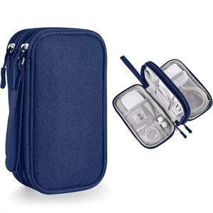 Sac de rangement pour câbles de voyage, pochette pour accessoires électroniques, étui de transport tout-en-un pour câbles, cordons, chargeurs, téléphones, écouteurs - Product Image 3
