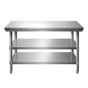 Mesa <span class=keywords><strong>de</strong></span> Trabajo <span class=keywords><strong>de</strong></span> Acero Inoxidable <span class=keywords><strong>de</strong></span> Grado Alimenticio con Patas <span class=keywords><strong>de</strong></span> Tubo Redondo para Uso Doméstico y Comercial, para un Manejo Seguro <span class=keywords><strong>de</strong></span> <span class=keywords><strong>Alimentos</strong></span> - Product Image 4