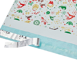 Khá giáng sinh Poly bưu phẩm vận chuyển bao bì túi không thấm nước tự dính gửi thư phong bì vận chuyển chuyển phát nhanh túi cho quần áo - Product Image 4