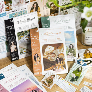 10 pegatinas por paquete, Serie de corazones para niñas, materiales de diario troquelados para <span class=keywords><strong>revistas</strong></span> para niñas - Product Image 1