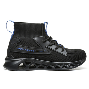 Anti statique ESD acier orteil contre l'électricité poids léger en cuir jaune sécurité bottes de travail chaussures sans moins pour hommes - Product Image 4