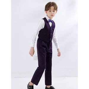 Costume <span class=keywords><strong>de</strong></span> cérémonie personnalisé pour garçons, smoking pour performance au piano pour enfants, nouveau blazer pour porteur d'alliances, tenue d'hôte pour étudiants - Product Image 2