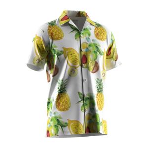 Chemise boutonnée hawaïenne personnalisée pour homme, imprimée par sublimation, motif floral, style polo, vêtement de plage - Product Image 3