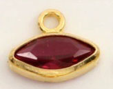 Grenat rempli d'or 14 carats