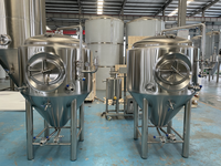 Micro-brasserie : Cuves de brassage 500L, Vases de fermentation de bière, Pompe à moteur, Commande manuelle pour usage domestique, usines de fabrication, hôtels