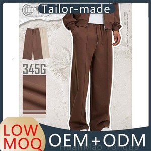 Pantalon de survêtement décontracté pour homme, coupe ample et large, respirant, en mélange polyester/coton/spandex, avec cordon de serrage, personnalisable - Product Image 3