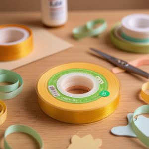 Nastro in Gasa Dorato da 1,5 cm, 35 Iarde, per Artigianato - Product Image 2