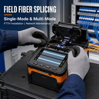 Épisseuse à Fusion de Fibre Optique AI-5 Pro à Six Moteurs GPRS FTTH, Machine d'Épissage Automatique AC 220V avec Garantie d'un An