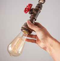 Luminaire suspendu vintage industriel en fer E27, style steampunk, pour restaurants et bars