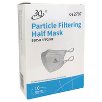Masque facial de protection jetable FFP2, masque facial plié 5 plis avec certification CE