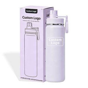 Bouteille d'eau en acier inoxydable à double paroi isolée sous vide de haute qualité en matériau 304 avec logo personnalisé 24 oz pour l'école - Product Image 4