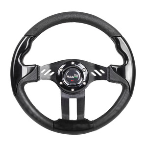 RAS Racing Steering <b>Wheel</b> 13 Inch PU Material 3 <b>Spokes</b> For Car Performance - Product Image 1